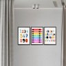 Kit 3 Quadros para Decoração Infantil Alfabeto Educativo