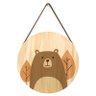 Quadro de Madeira Pinus Animais Fofinhos Urso Quadro de Madeira Pinus Animais Fofinhos Urso