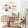 Kit de Quadros Decorativos Abstrato Formas Estilo Boho -