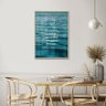 quadro decorativo vidro mar oceano azul frase fe religioso