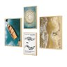 kit4 quadros decorativos barco areia mar