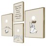 kit4 quadros decorativos ovelhas religioso